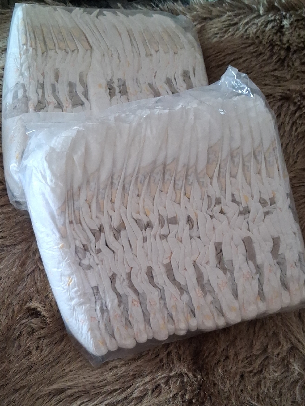 Pack of White Disposable Baby Diapers Size 4